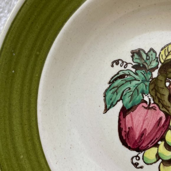 Vintage Metlox Poppytrail Provincal Fruit Rim Fruit Dessert Cereal Soup Bowls - Picture 12 of 13